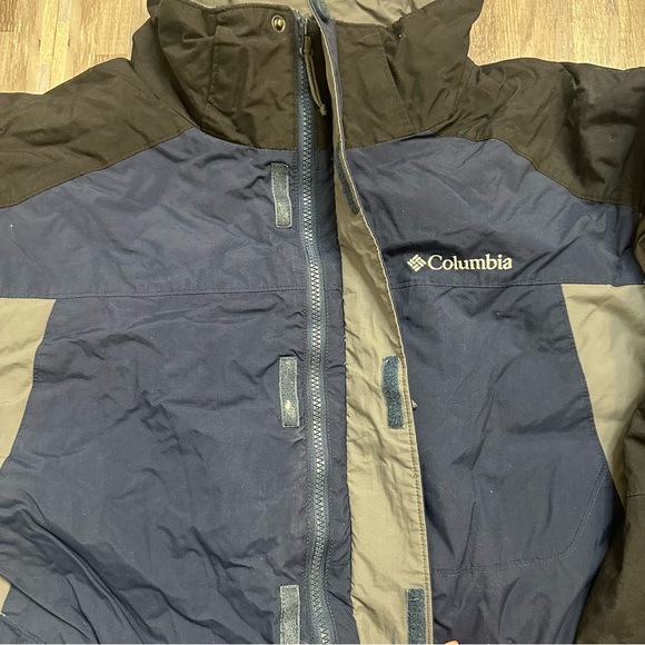 Columbia Omni-Shield Insulated Waterproof Coat in Navy/Black/Gray Men’s XL - Picture 5 of 12